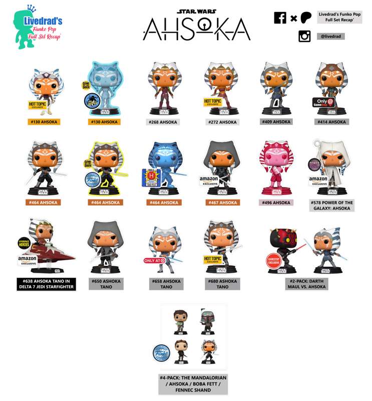 Funko Pop Ahsoka Character Full Set Recap By Livedradsfunkopopfullsetrecap From Patreon 9125