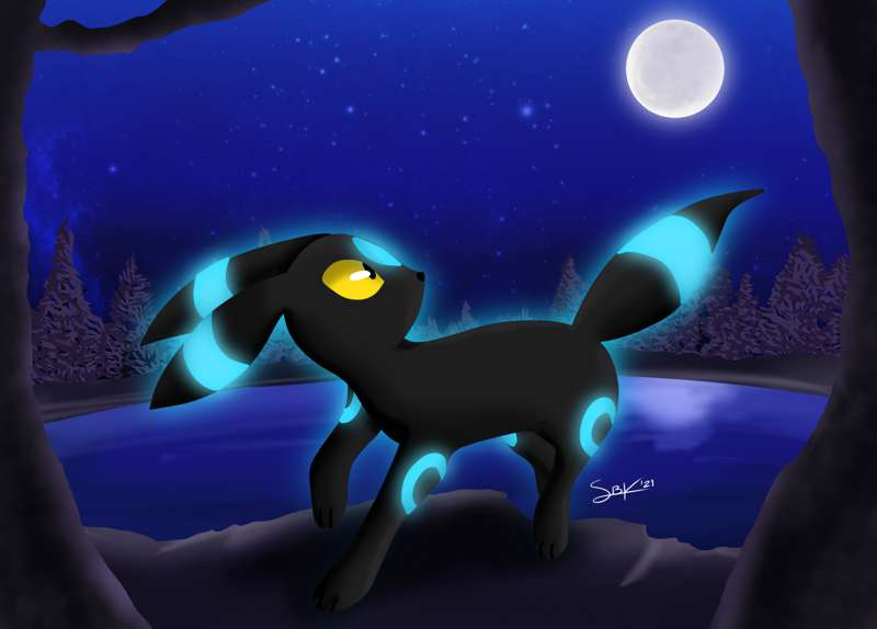 Umbreon Shiny Fanart By Soulbreakart From Patreon Kemono