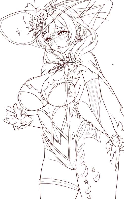 Mona Lisa Halloween sketch 2.jpeg
