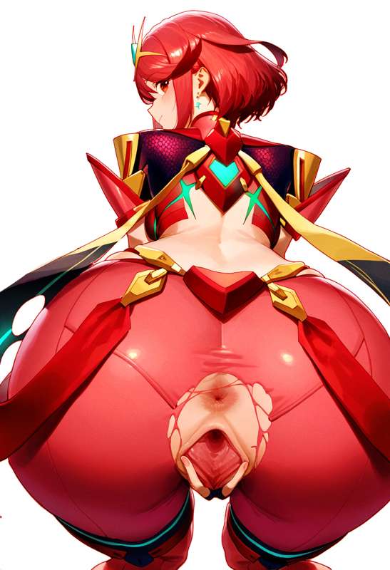 1girl,1boy ,{ pyra_(xenoblade) },{bloom ,painterly,nihonga, ,high contrast},{{ t s-1979275461.png