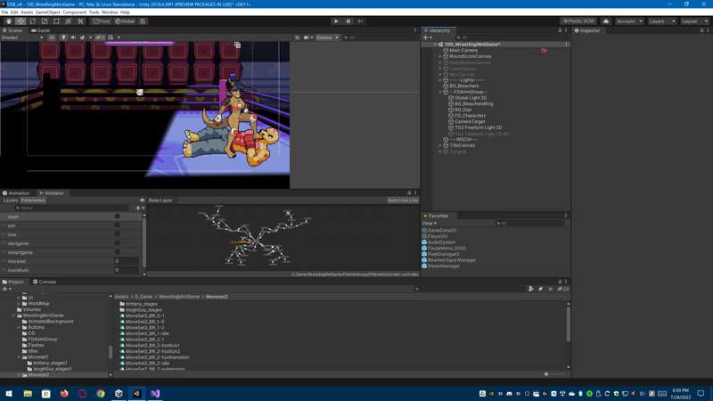 "Wrestling Mini-Game Refactor" by CherryBlossomGames from Patreon | Kemono