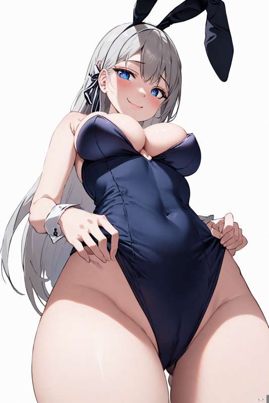 01299-1135606103-best quality, (masterpiece_1.2), detailed,cowboy shot,from below,_medium breasts,1girl, solo, , light blush,smile,_grey hair, bl.png