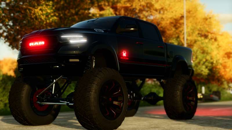 "2022 Dodge Ram Black Widow" by XCobraModding from Patreon  Kemono