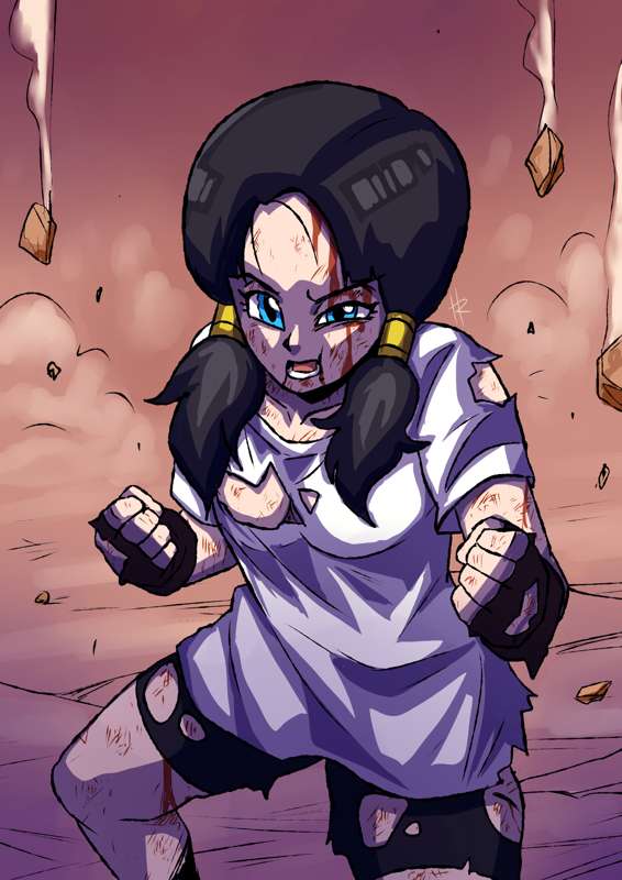 Videl Gets Beat Up Free Commission Art By Hadirutopia From Patreon Kemono