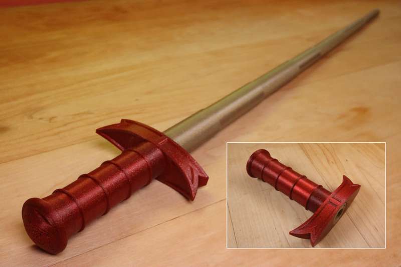 "Removable Blade Collapsing Broadsword" by 3dprintingworld from Patreon
