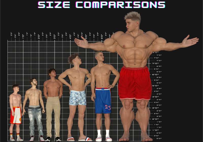 "The Giant Student : Size Charts ! (13 Pics)" By TeeGiant From Patreon ...