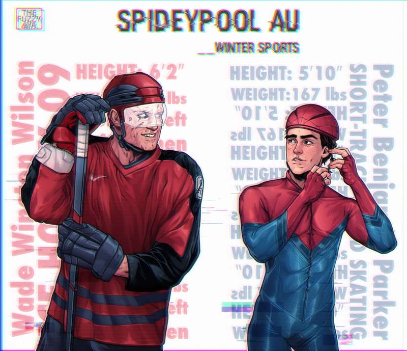 Spideypool Au 01 By Thefuzzyaya From Patreon Kemono 