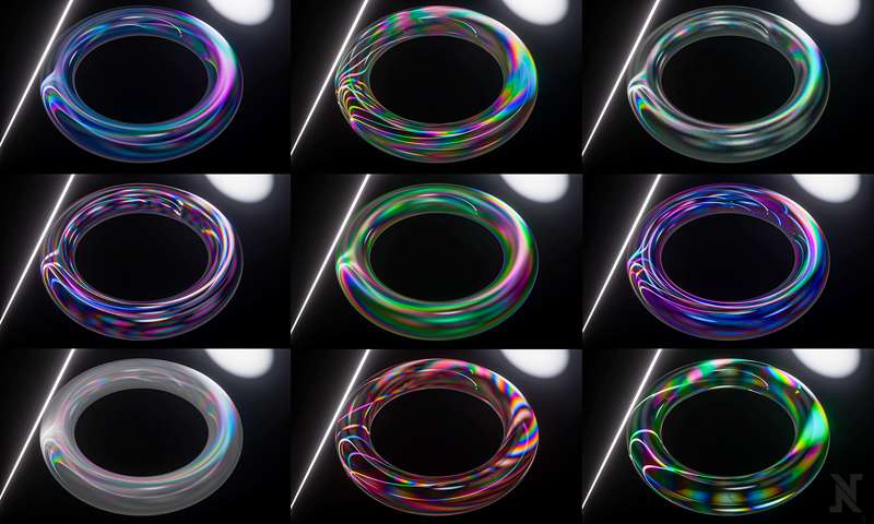 Set Of 10 Holographic C4d Octane Foil Shaders By Nojsgraphics From Patreon Kemono